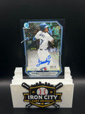 2026 Bowman Chrome Juan Sanchez BMA-JS Mega Box Black Refractor Auto /10
